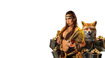 The image shows a character with a wolf and chests of gold, symbolizing the Aviatrix tournament at Eldorado Online Casino. Players are offered generous bonuses and rewards for participating in the tournament.